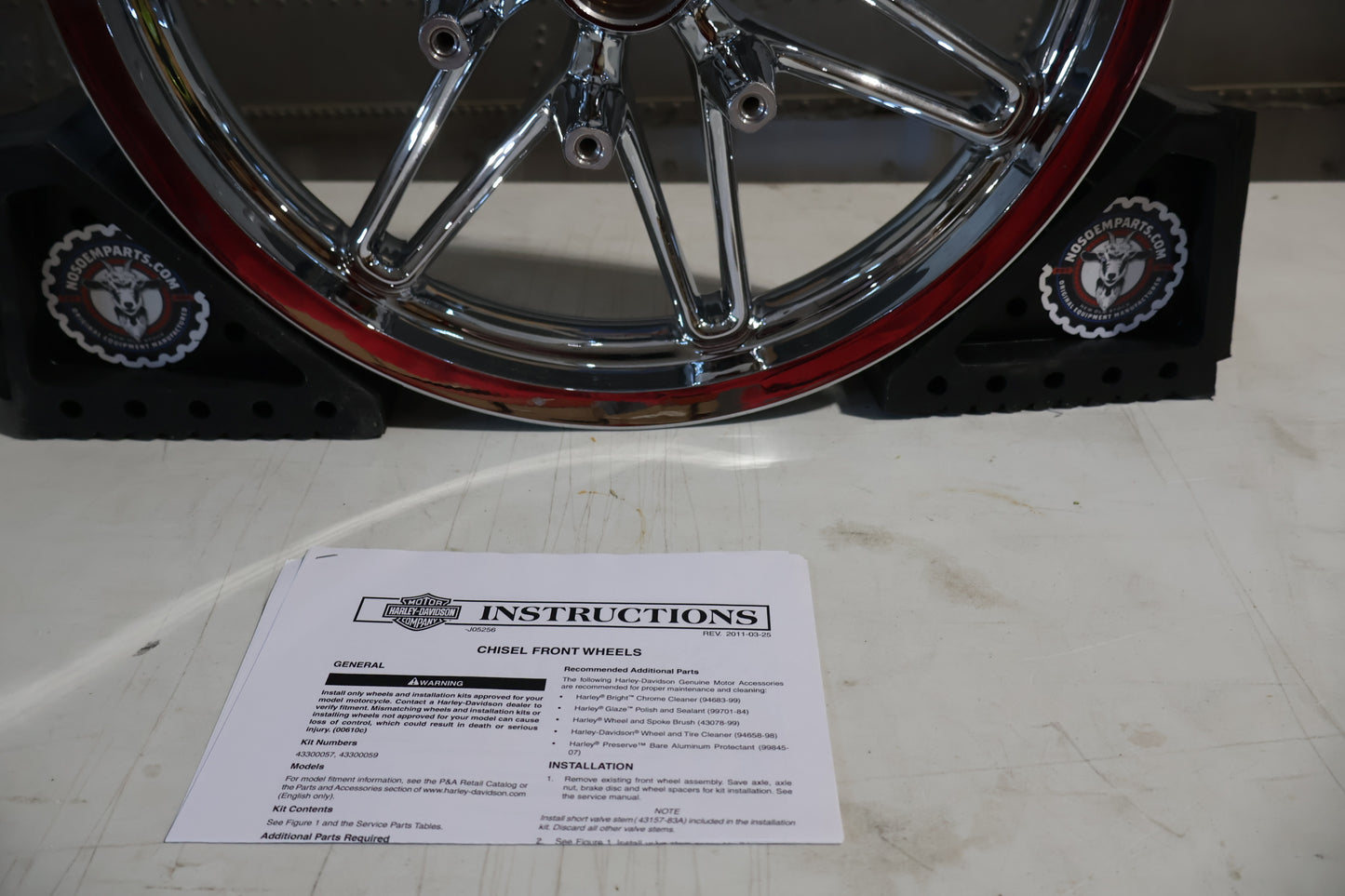 43300057 NEW OEM 2009-2023 HARLEY-DAVIDSON TOURING CHISEL FRONT WHEEL