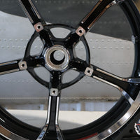 43300641 NEW OEM 2009-2023 HARLEY-DAVIDSON TOURING CONTRAST CHROME TOMAHAWK FRONT WHEEL