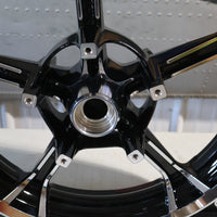 43300641 NEW OEM 2009-2023 HARLEY-DAVIDSON TOURING CONTRAST CHROME TOMAHAWK FRONT WHEEL