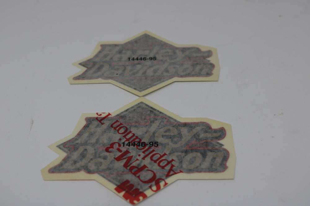 14446-95 NEW OEM HARLEY-DAVIDSON SPORTSTER DYNA TOURING SOFTAIL GAS TANK DECALS PAIR