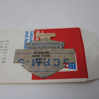 61405-80 NEW OEM HARLEY-DAVIDSON  XL AMF FXW FX FXB BLACK GOLD GAS TANK DECAL