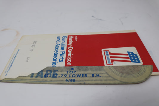 61357-79 NEW OEM HARLEY-DAVIDSON FLH  LOWER RIGHT DECAL  RED