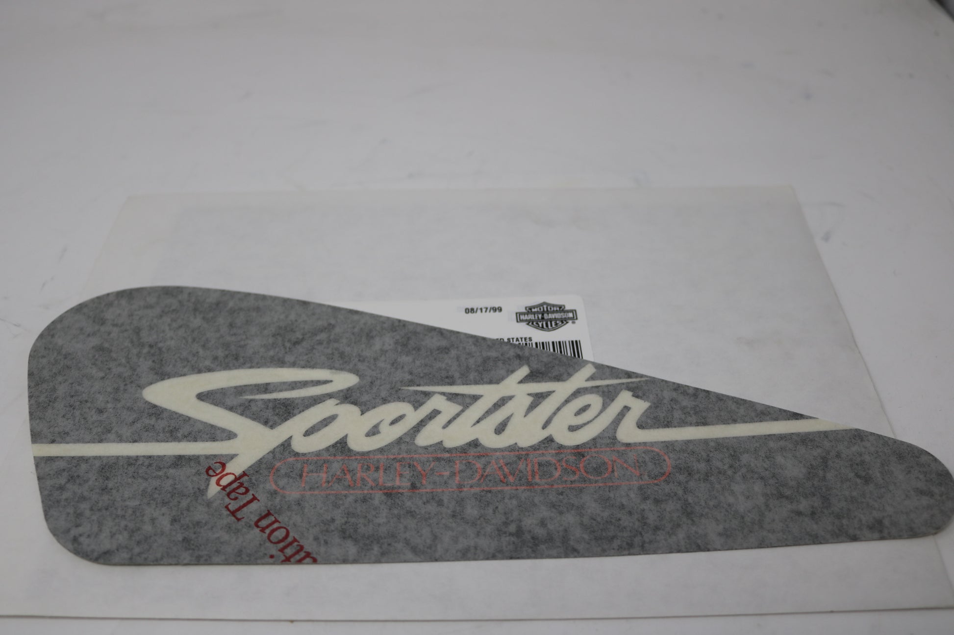 14196-88 NEW OEM 1988-1989 HARLEY-DAVIDSON SPORTSTER XLH1200 LEFT SIDE TANK DECAL