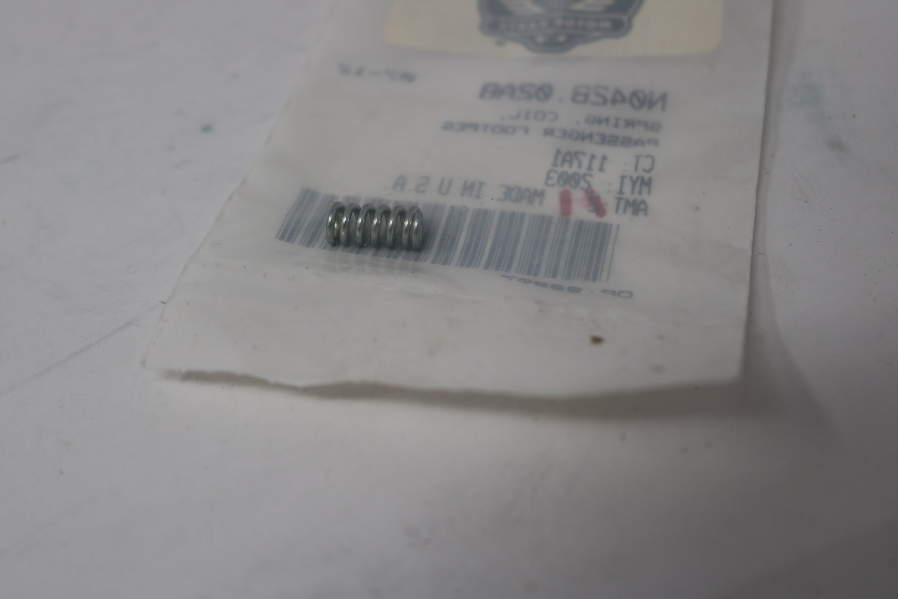 Buell Spring N0428.02A8 NEW OEM BUELL PASSENGER FOOT PEG COIL SPRING N0428.02A8 ...