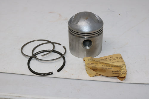 22253-57 NEW OEM 1952-1956 HARLEY-DAVIDSON K-MODEL SPORTSTER PISTON AND RINGS