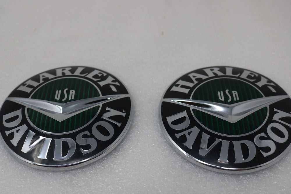 14100547 14100546 NEW OEM 2009-2023 HARLEY-DAVIDSON TOURING CVO FUEL TANK MEDALLIONS