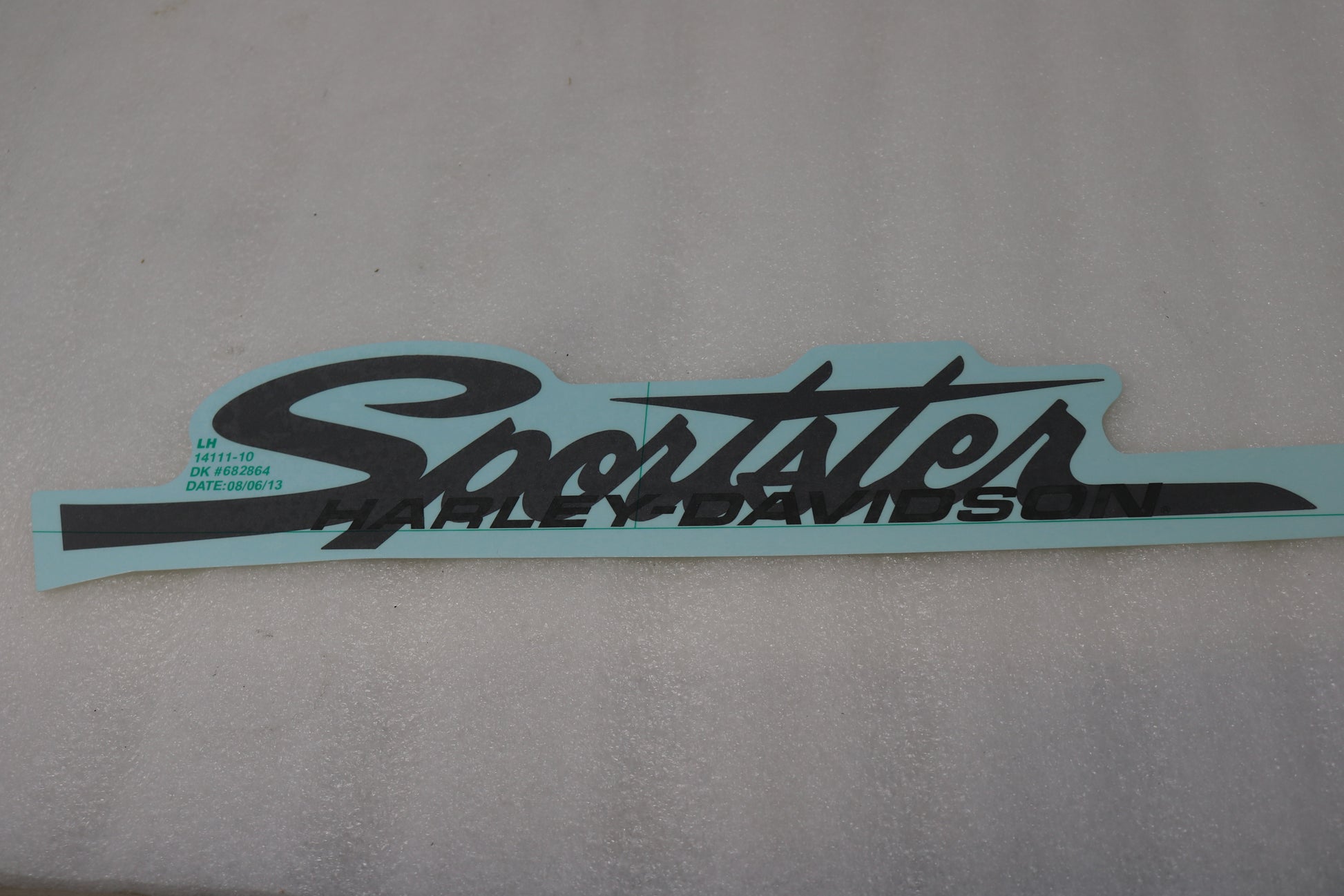 14111-10 NEW OEM HARLEY-DAVIDSON SPORTSTER LEFT FUEL TANK DECAL