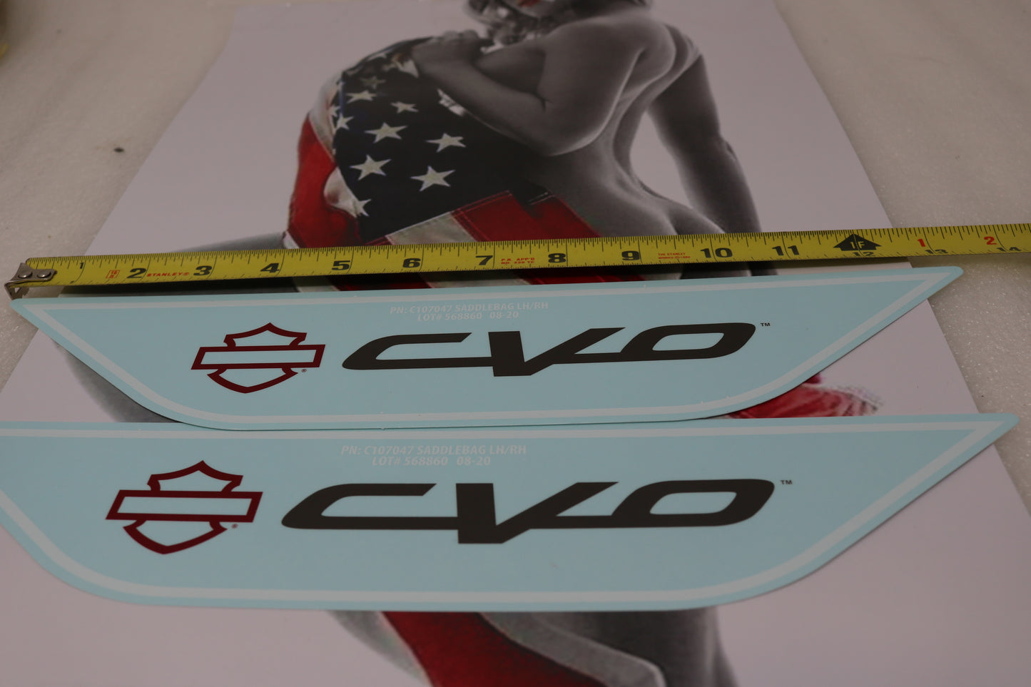 NEW OEM ORIGINAL HARLEY CVO SCREAMIN EAGLE DECALS PAIR FUEL TANK SADDLEBAGS FENDER FAIRING