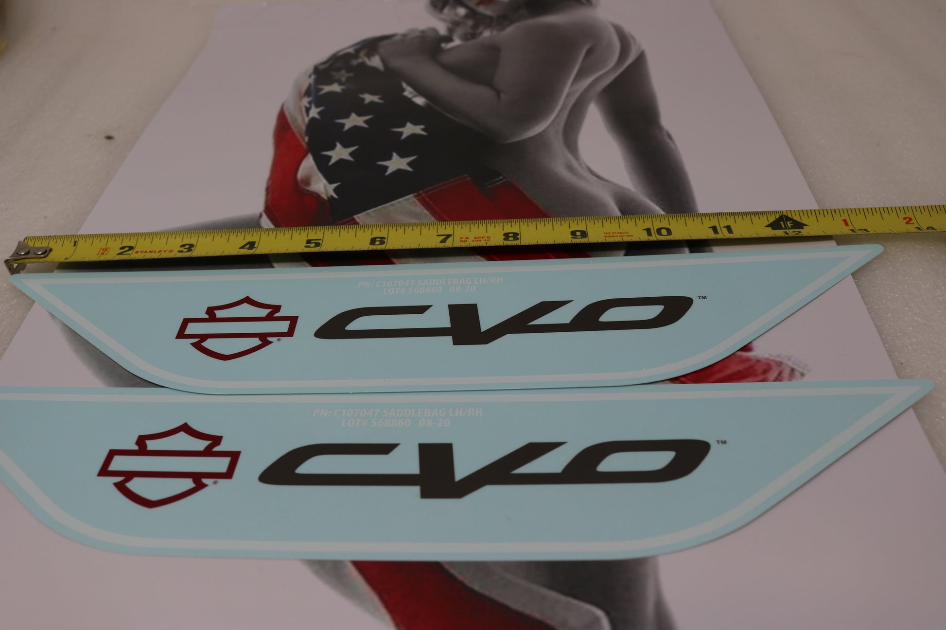 NEW OEM ORIGINAL HARLEY CVO SCREAMIN EAGLE DECALS PAIR FUEL TANK SADDLEBAGS FENDER FAIRING