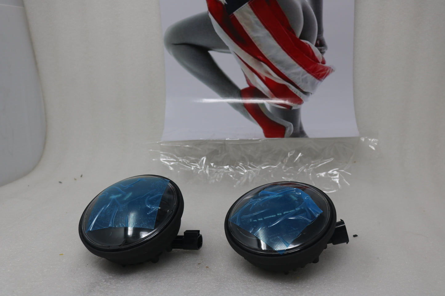 NEW OEM HARLEY DAYMAKER AUXILIARY 4" LAMPS, B 68000008A