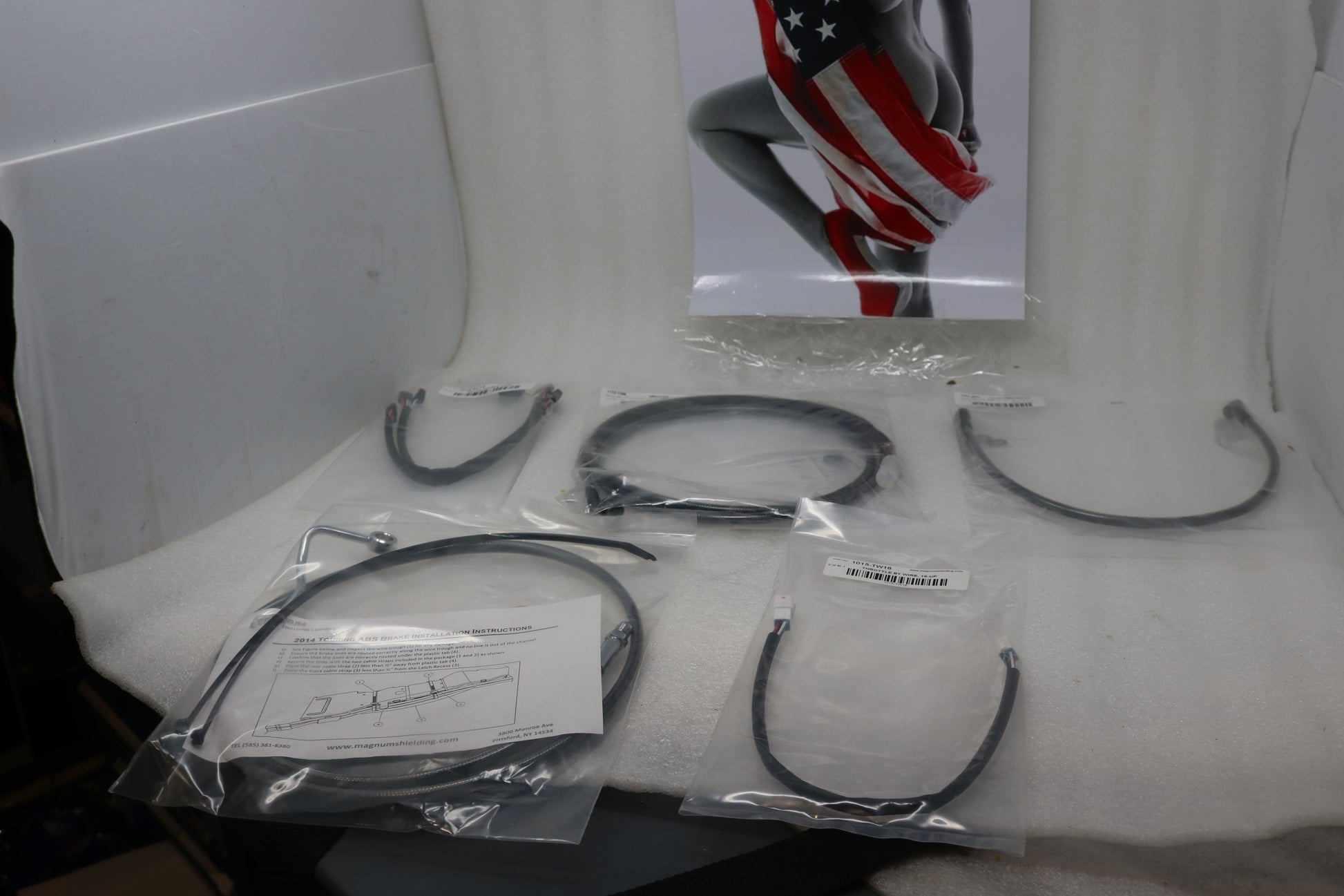 0662-0273 NEW MAGNUM SHIELDING BLACK PEARL HANDLEBAR INSTALL KIT FITS 2017-2020 HARLEY