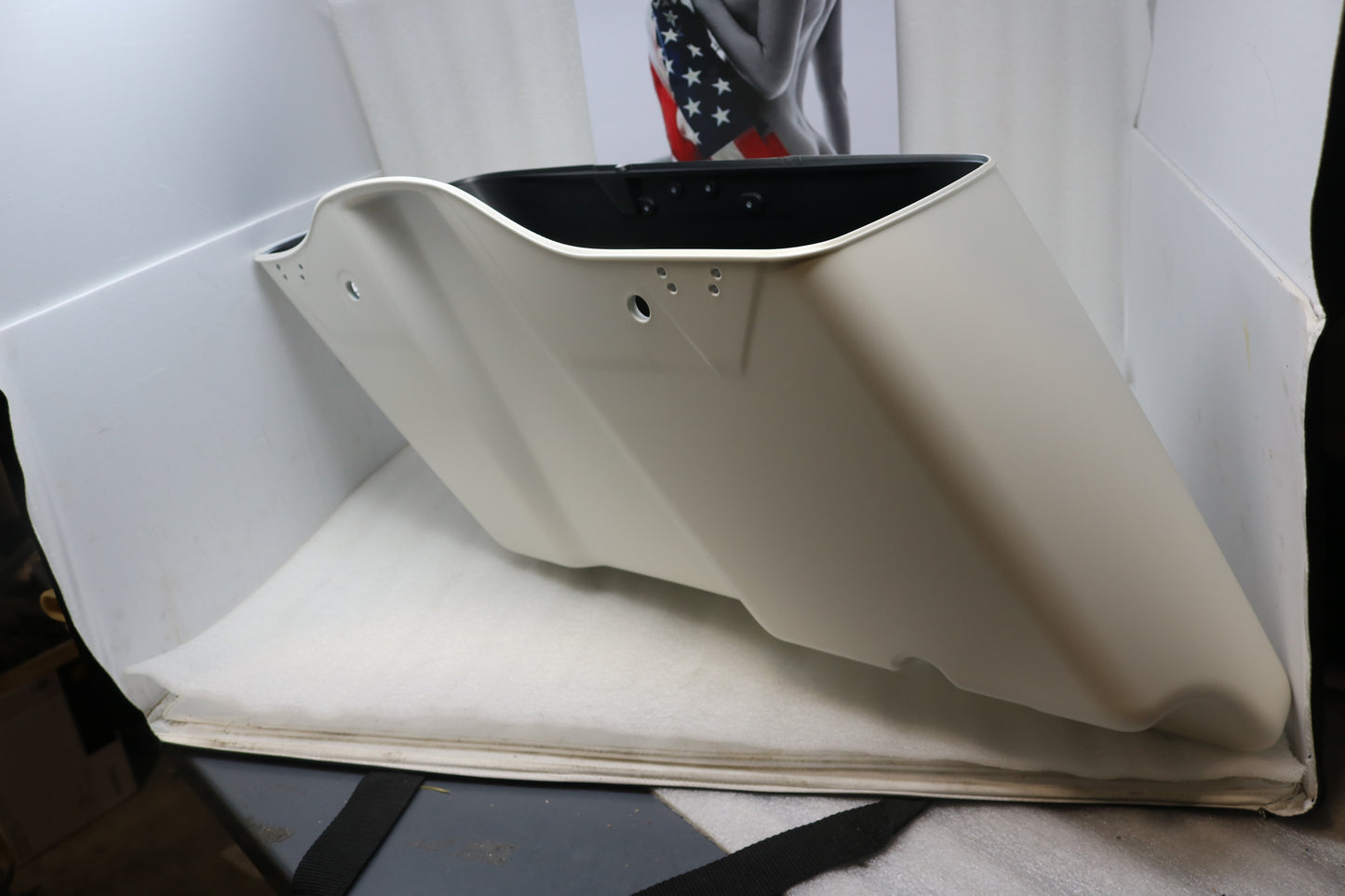 90201611EFW NEW OEM 2014-2023 HARLEY-DAVIDSON TOURING RIGHT EXT SADDLEBAG BONNEVILLE SALT