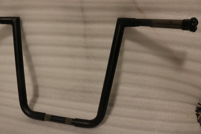 LA-7360-16M NEW LA CHOPPERS BIG TWIN PEAKS 16" FLAT BLACK HANDLEBARS SOFTAIL DYNA ROADKING