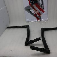 0601-4759 NEW FAT BAGGERS HANDLEBAR EZ INSTALL BLACK 14" 1 1/4" POINTED TOP FITS HARLEY TOURING