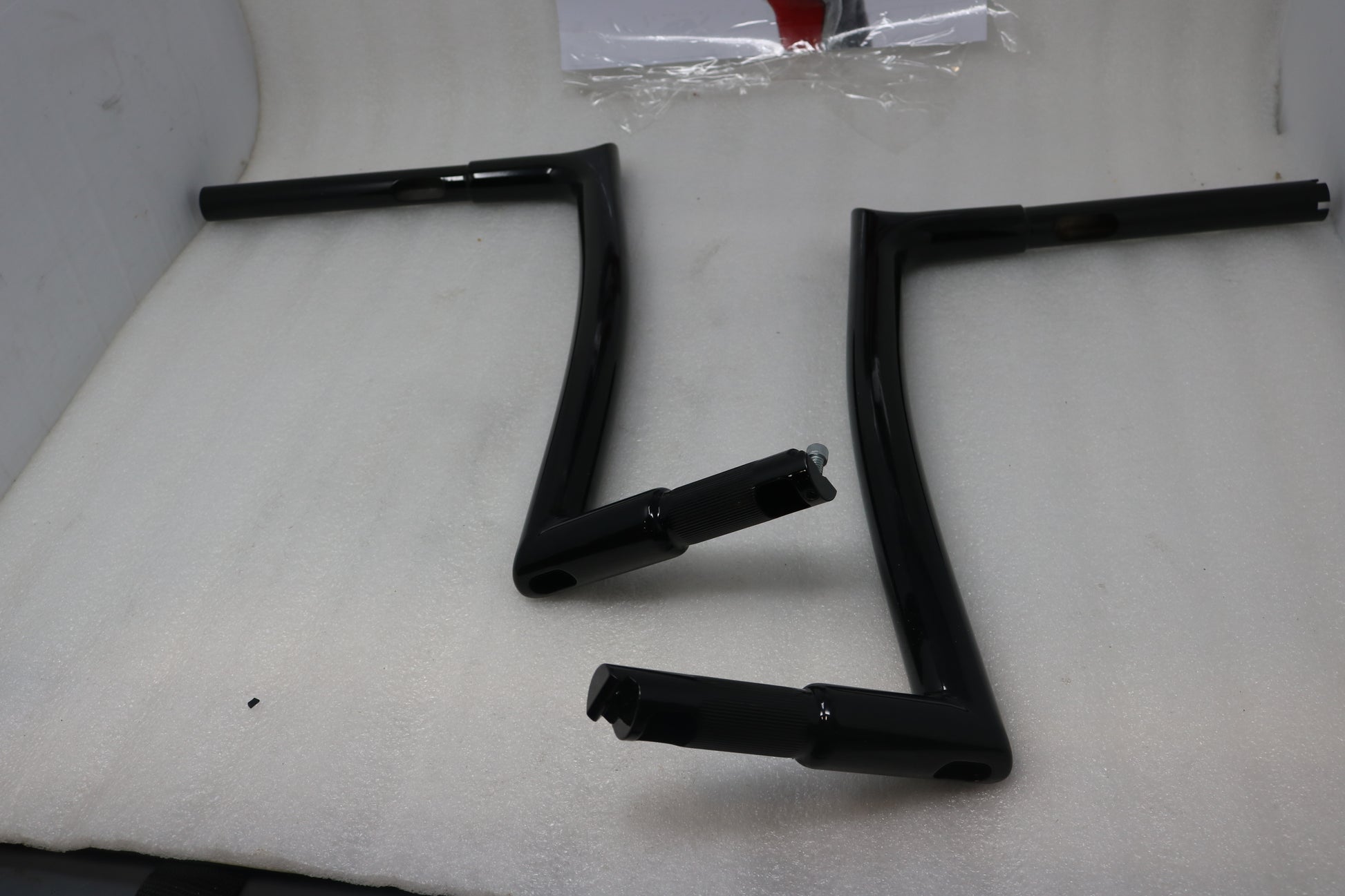 0601-4759 NEW FAT BAGGERS HANDLEBAR EZ INSTALL BLACK 14" 1 1/4" POINTED TOP FITS HARLEY TOURING