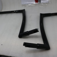 0601-4759 NEW FAT BAGGERS HANDLEBAR EZ INSTALL BLACK 14" 1 1/4" POINTED TOP FITS HARLEY TOURING