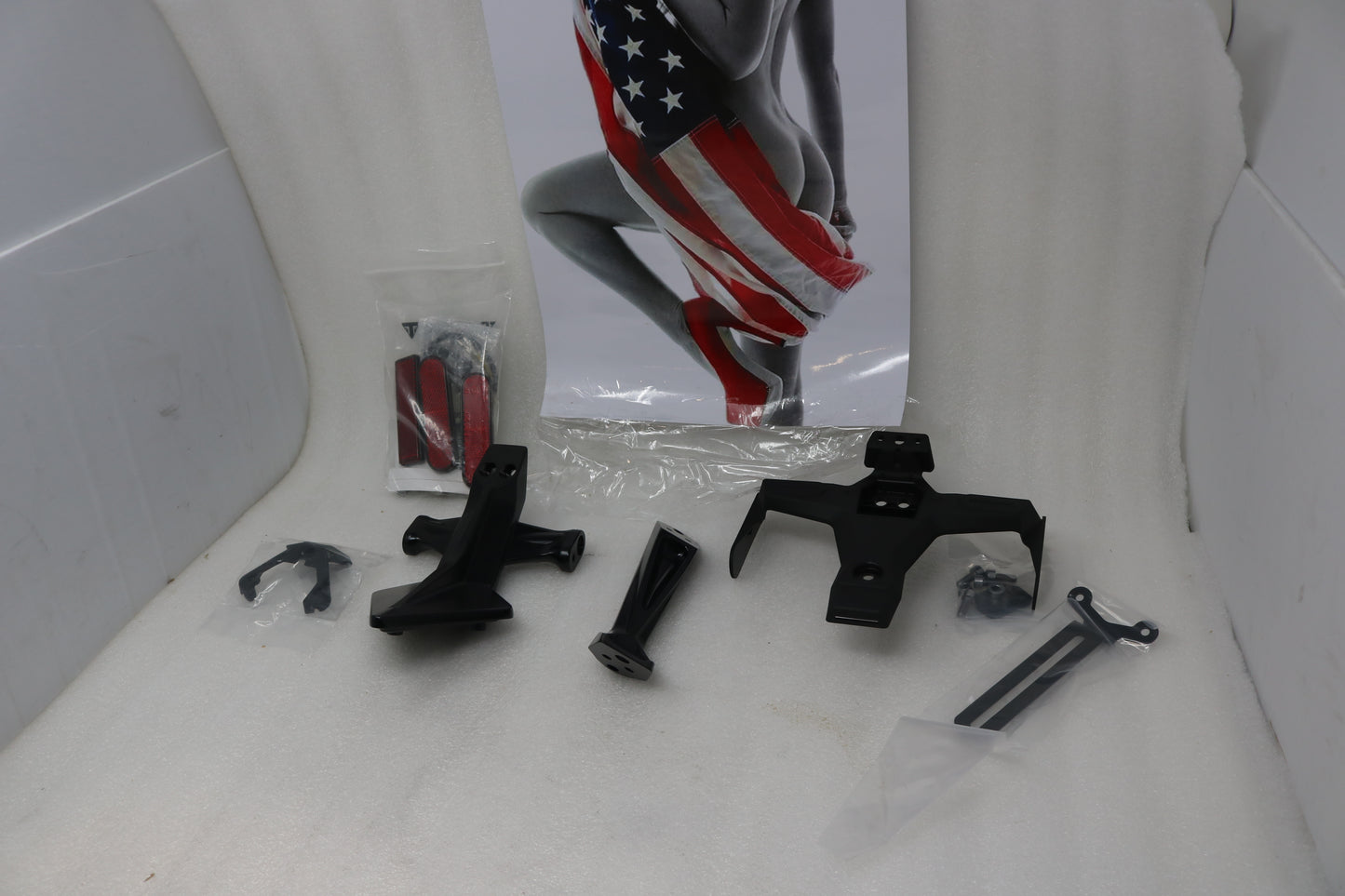 A9708391 NEW OEM 2006-2020 TRIUMPH DAYTONA 675 SPEED TRIPLE LICENSE PLATE HOLDER KIT