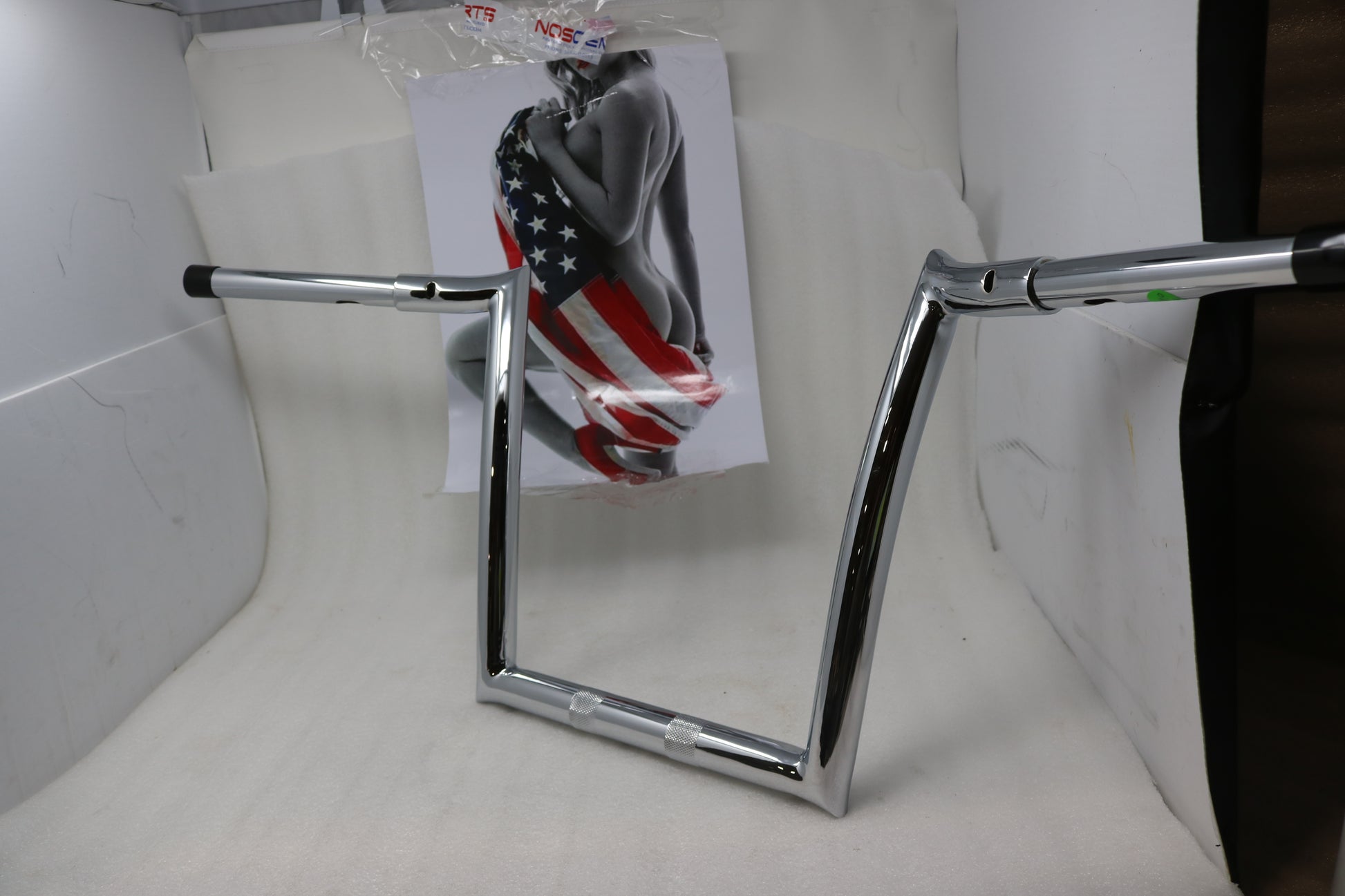 H00911 NEW PAUL YAFFE MONKEY BARS 12" HANDLEBARS CHROME FITS 2015-2020 HARLEY