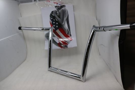 H00911 NEW PAUL YAFFE MONKEY BARS 12" HANDLEBARS CHROME FITS 2015-2020 HARLEY