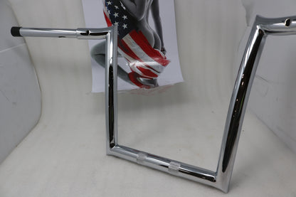 H00911 NEW PAUL YAFFE MONKEY BARS 12" HANDLEBARS CHROME FITS 2015-2020 HARLEY