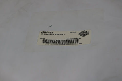 NEW OEM HARLEY KIT, BRAKE LINE XL, HANDLEBAR KIT 45124-03