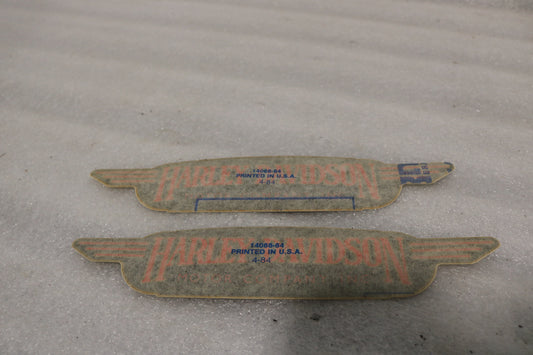 14068-84 NEW OEM HARLEY-DAVIDSON FXR FXRD FXRT FUEL GAS TANK DECALS