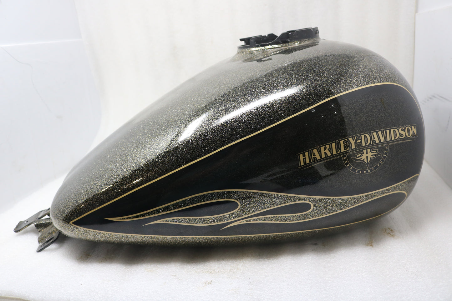 NEW OEM 2009-2022 HARLEY-DAVIDSON FLHX STREET GLIDE HARD CANDY CUSTOM GOLD FLAKE GAS TANK