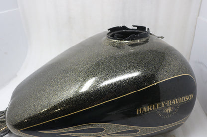 NEW OEM 2009-2022 HARLEY-DAVIDSON FLHX STREET GLIDE HARD CANDY CUSTOM GOLD FLAKE GAS TANK