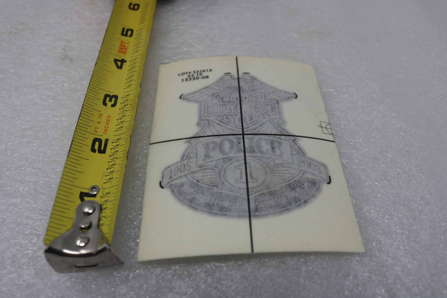 13330-08 NEW OEM HARLEY-DAVIDSON POLICE PEACE OFFICER FRONT FENDER DECAL CENTENNIAL 13330-08