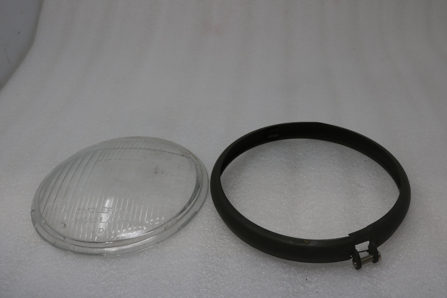 DOES NOT APPLY HARLEY KNUCKLEHEAD FLATHEAD WL CYCLE RAY GUIDE HEADLIGHT LENS & TRIM RING