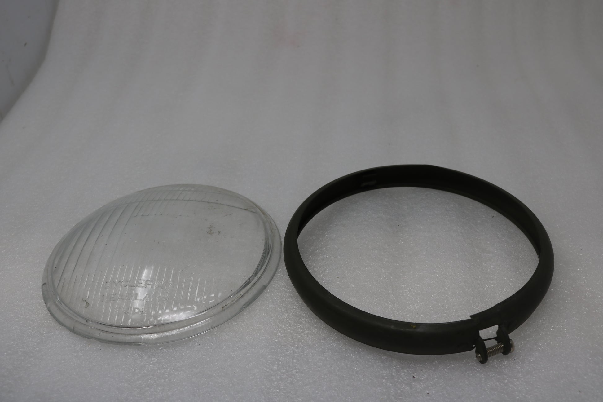 DOES NOT APPLY HARLEY KNUCKLEHEAD FLATHEAD WL CYCLE RAY GUIDE HEADLIGHT LENS & TRIM RING