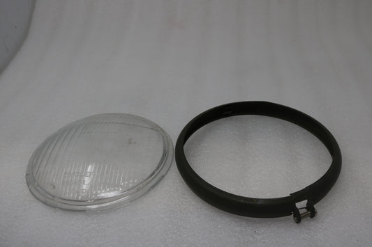 DOES NOT APPLY HARLEY KNUCKLEHEAD FLATHEAD WL CYCLE RAY GUIDE HEADLIGHT LENS & TRIM RING