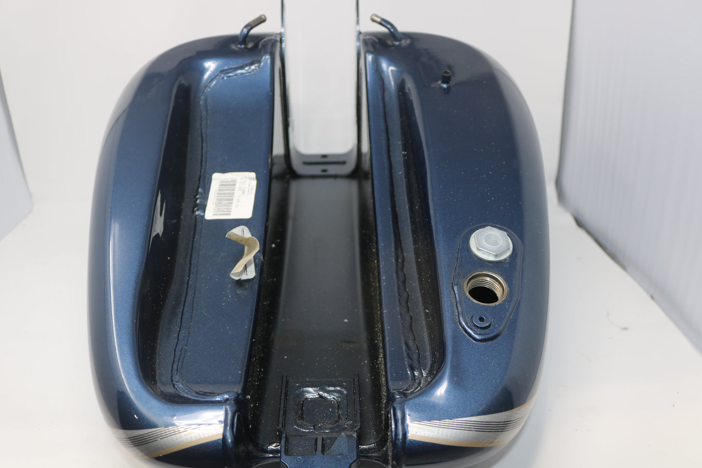 OEM NTO 2003 HARLEY-DAVIDSON FXSTI FLSTCI FLSTFI SOFTAIL 100TH ANNIVERSARY GAS TANK GUNMETAL BLUE