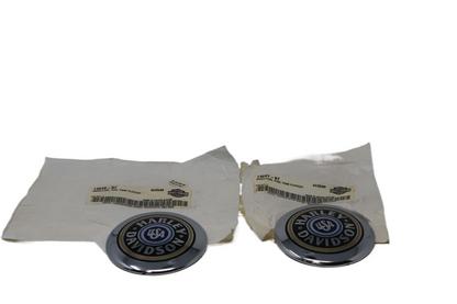 14646-97 14647-97 NEW OEM 1995-2007 HARLEY-DAVIDSON FLHTCUI FUEL GAS TANK MEDALLIONS