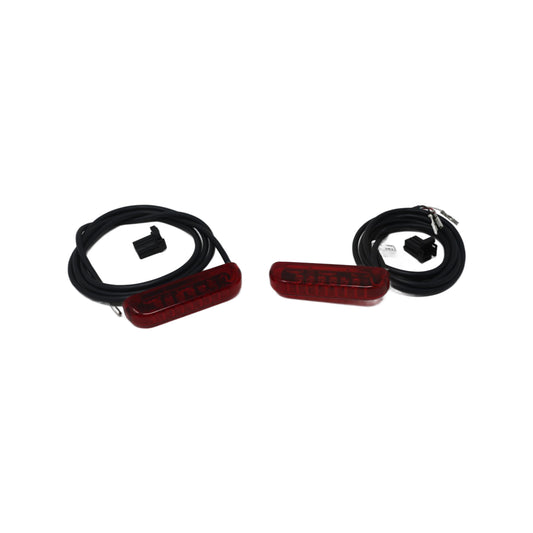 68192-99 NEW OEM 1994-2013 HARLEY-DAVIDSON TOURING SADDLEBAG SPOILER LED LIGHTS SET (2)