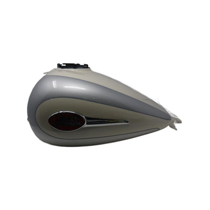 61386-08CTE NEW OEM 2008 HARLEY-DAVIDSON CVO TOURING GAS TANK WHITE FROST SILVER