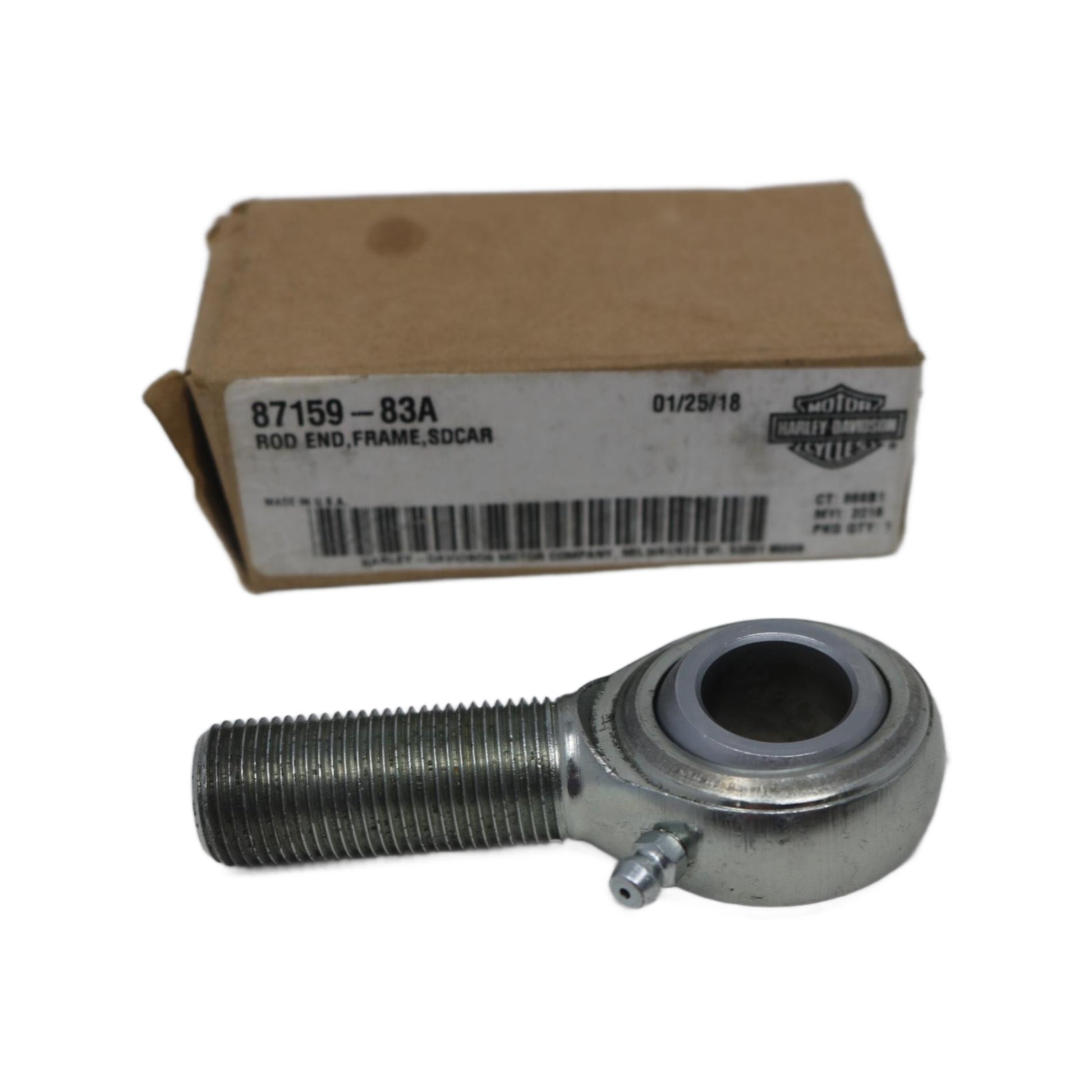 87159-83A NEW OEM 1984-2011 HARLEY-DAVIDSON SIDE CAR SIDECAR TLE ROD END FRAME EYELIT
