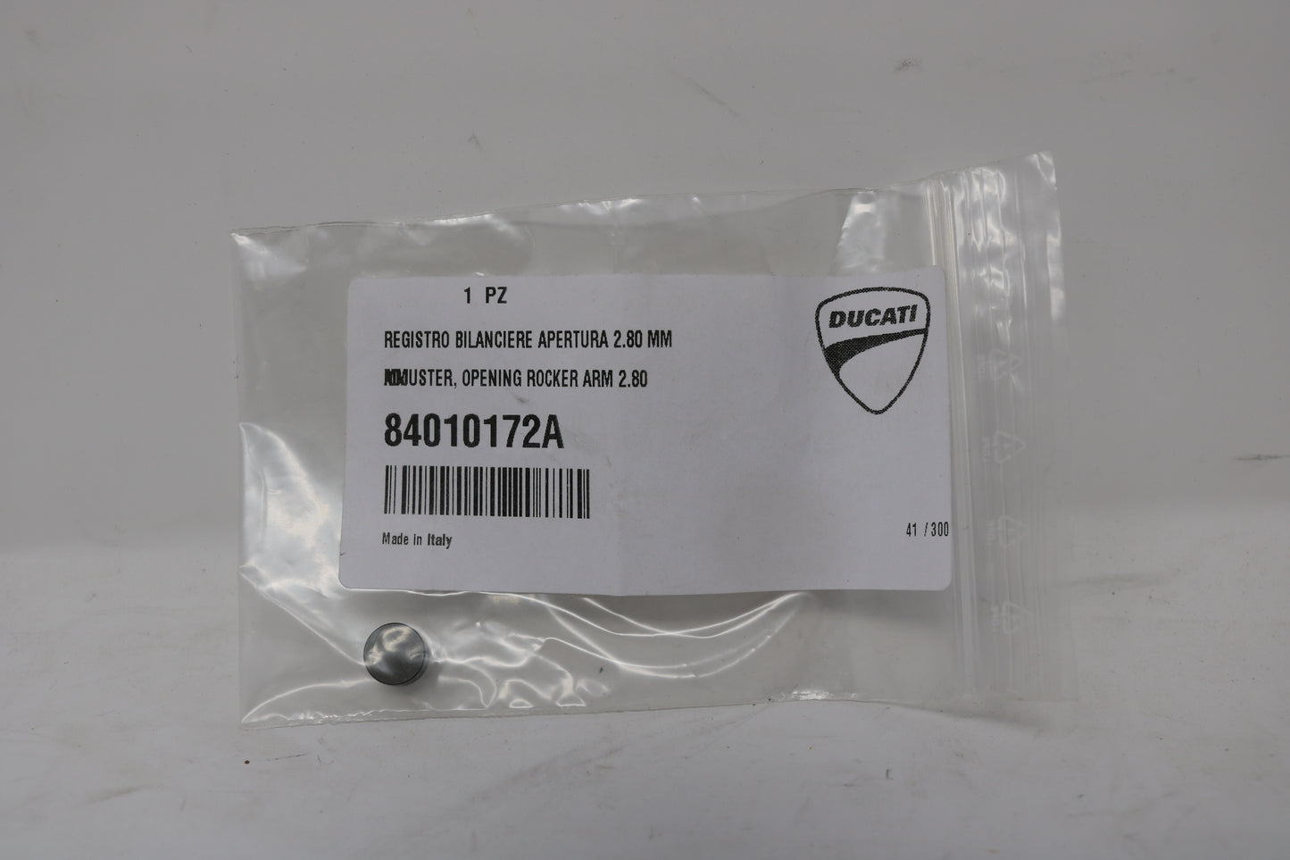 84010172A NEW OEM 2013-2025 DUCATI ADJUSTER, OPENING ROCKER ARM 2.80 MM HYPERMOTARD MONSTER