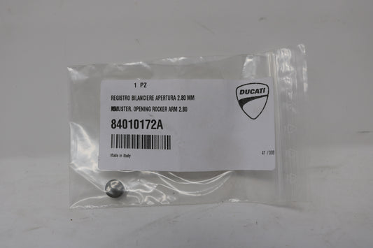 84010172A NEW OEM 2013-2025 DUCATI ADJUSTER, OPENING ROCKER ARM 2.80 MM HYPERMOTARD MONSTER