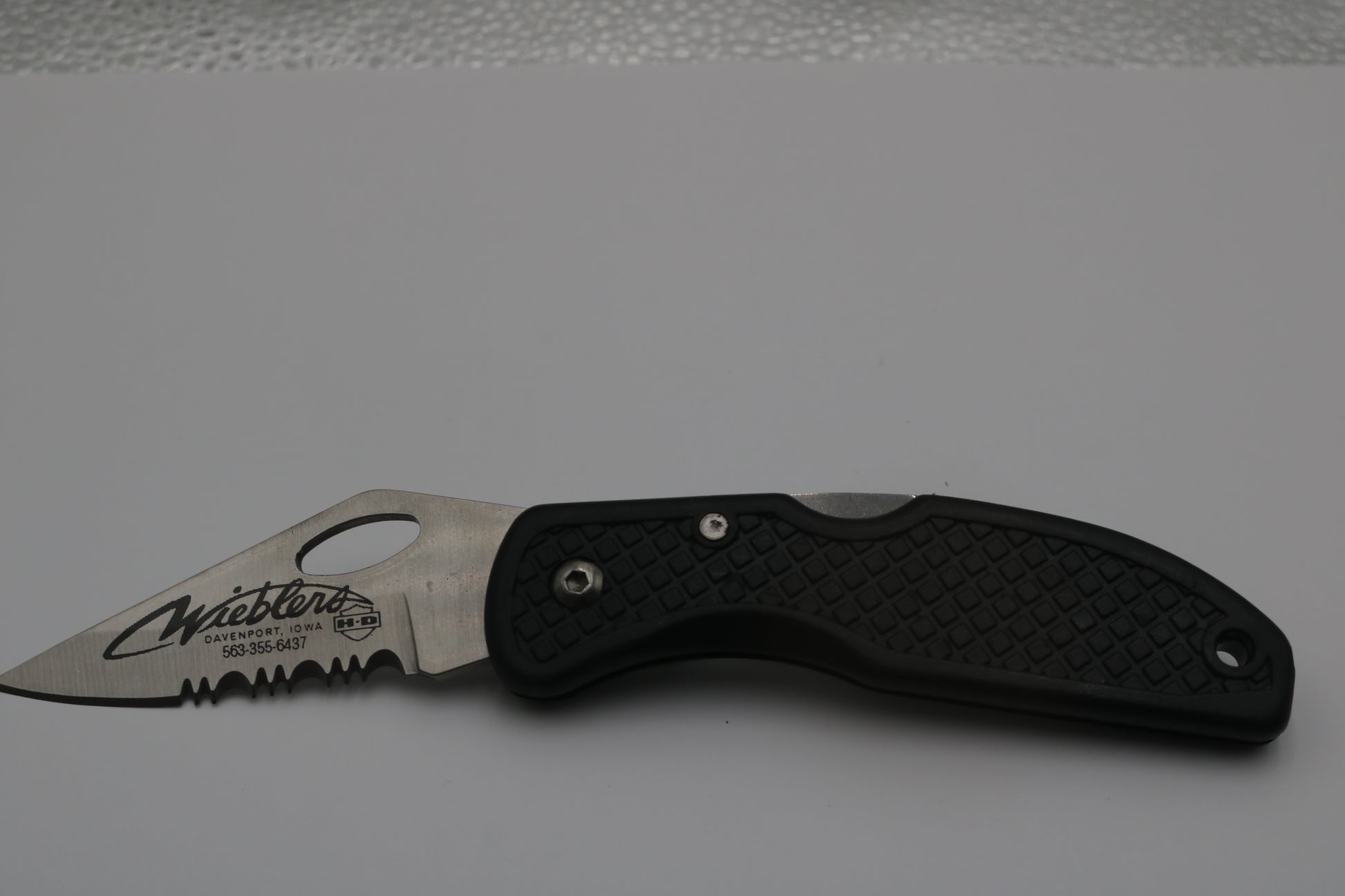 NEW WIEBLER'S HARLEY-DAVIDSON DAVENPORT, IA FOLDABLE POCKET KNIFE KNIVES
