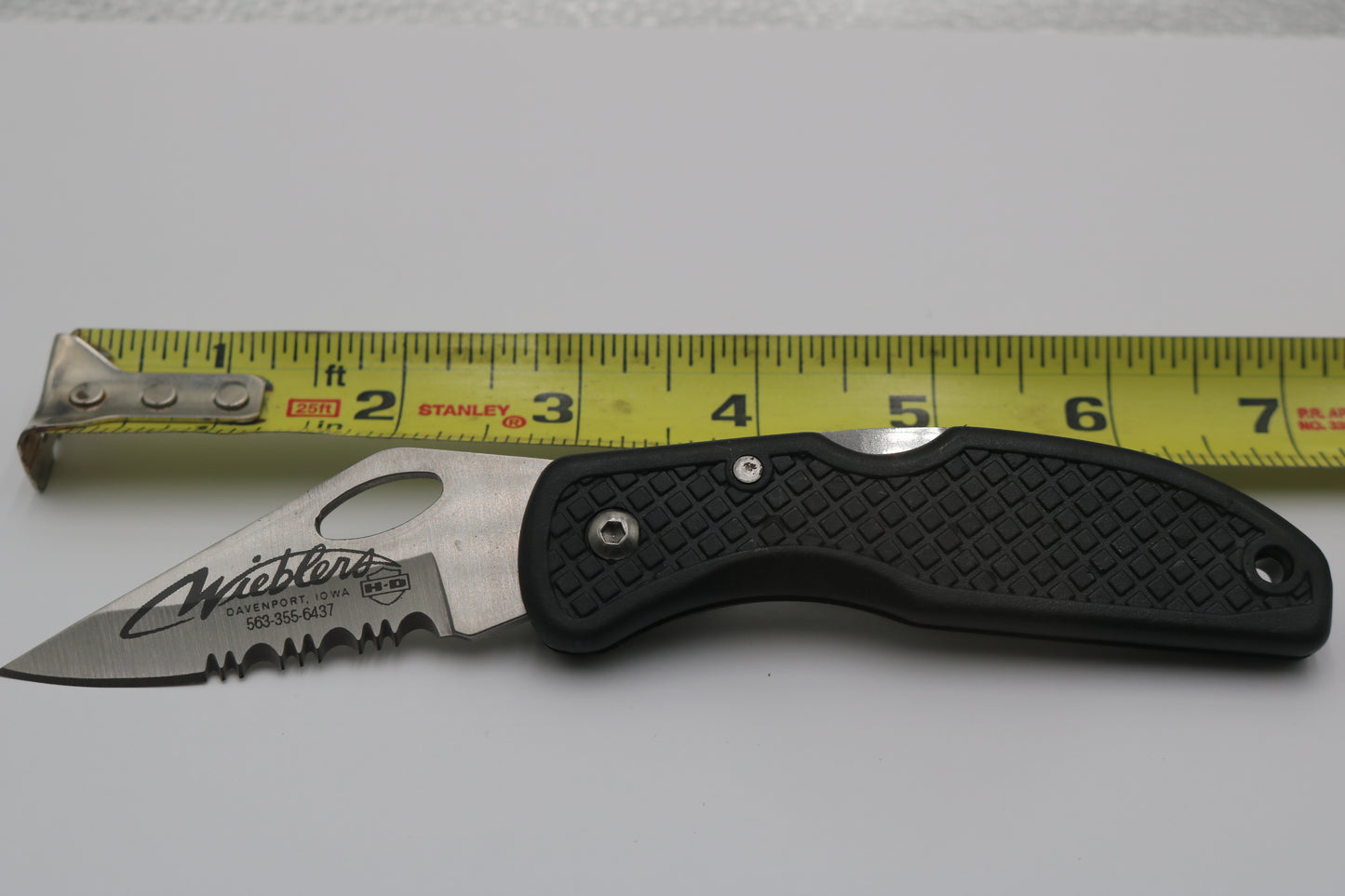 NEW WIEBLER'S HARLEY-DAVIDSON DAVENPORT, IA FOLDABLE POCKET KNIFE KNIVES