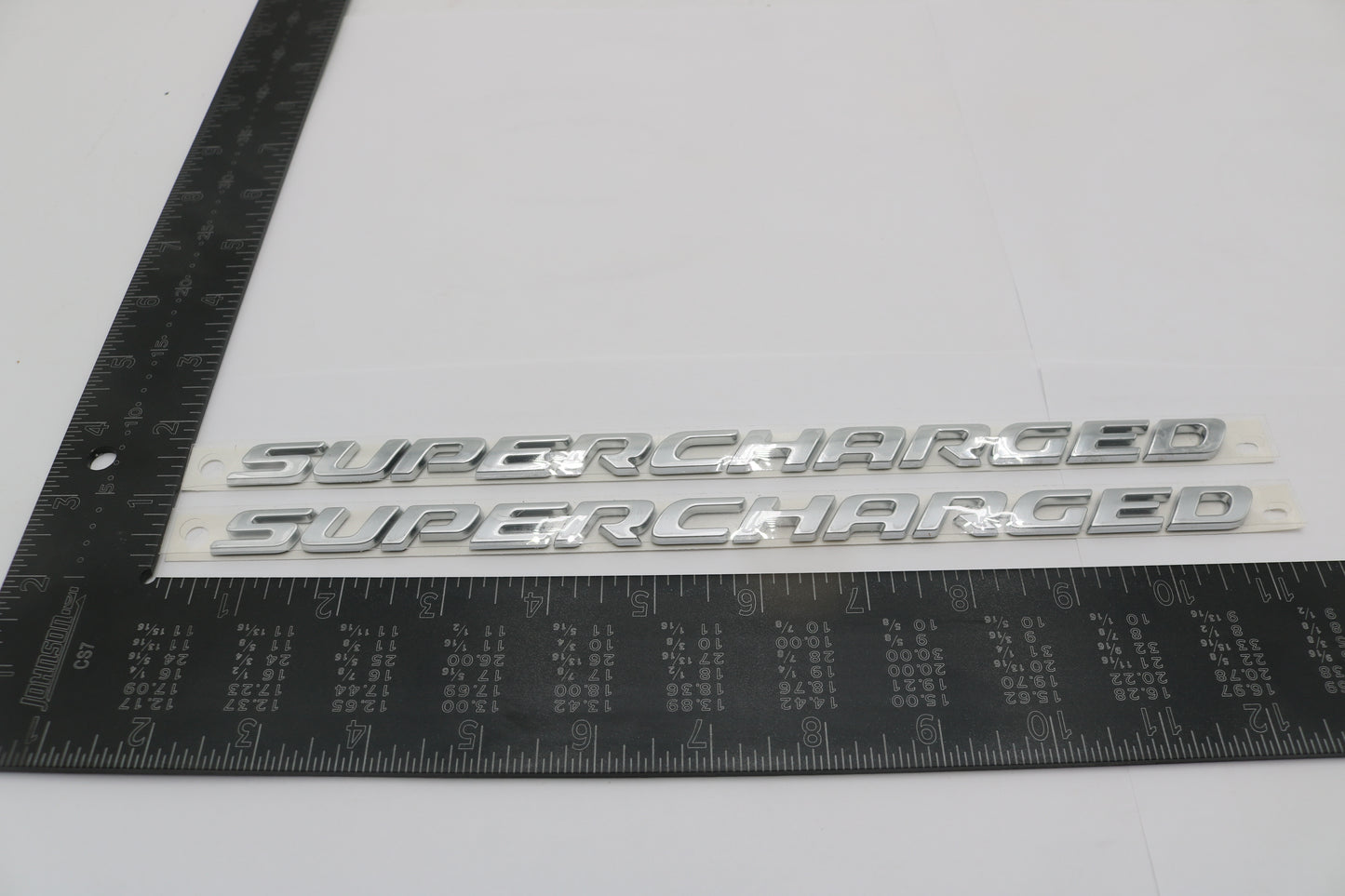 68239549AA NEW OEM DODGE CHALLENGER HELLCAT TRACKHAWK SUPERCHARGED EMBLEMS PAIR