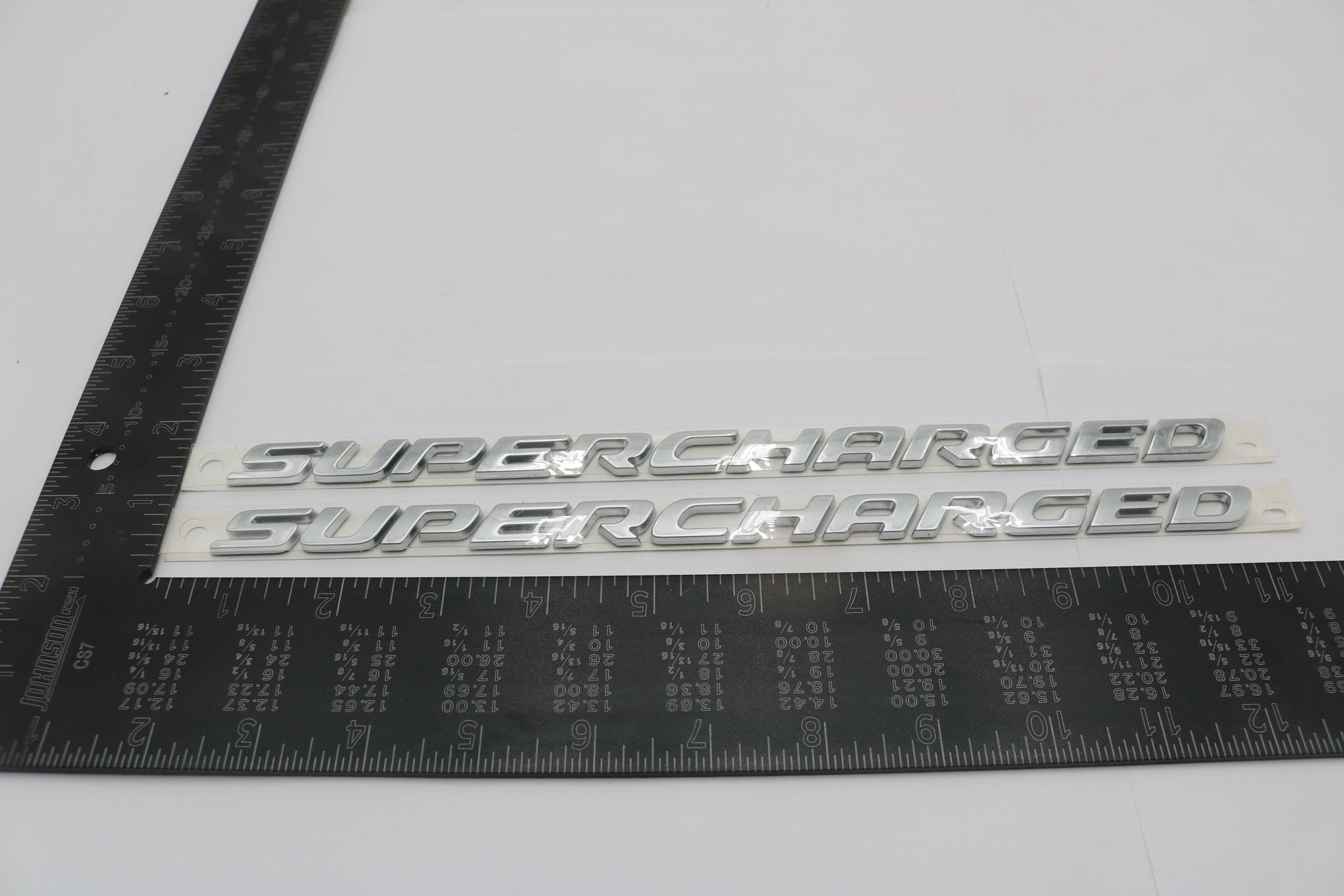 68239549AA NEW OEM DODGE CHALLENGER HELLCAT TRACKHAWK SUPERCHARGED EMBLEMS PAIR