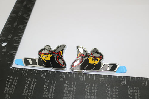 68249683AB NEW OEM DODGE CHALLENGER CHARGER SCAT PACK LEVEL 1 EMBLEMS PAIR SET