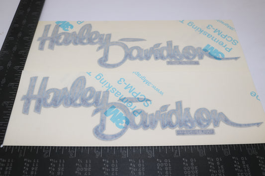 14031-87 NEW OEM 1987 HARLEY-DAVIDSON FXRS GAS TANK DECALS PAIR SET