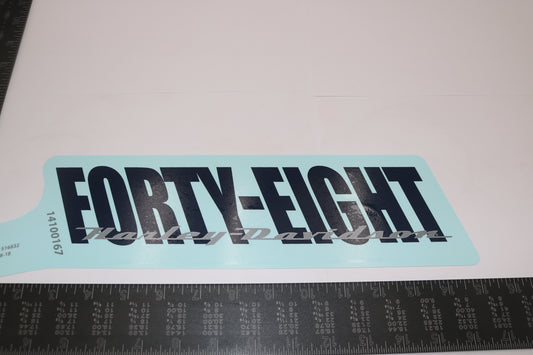 14100167 NEW OEM HARLEY-DAVIDSON SPORTSTER XL1200X FORTY-EIGHT GAS TANK DECAL