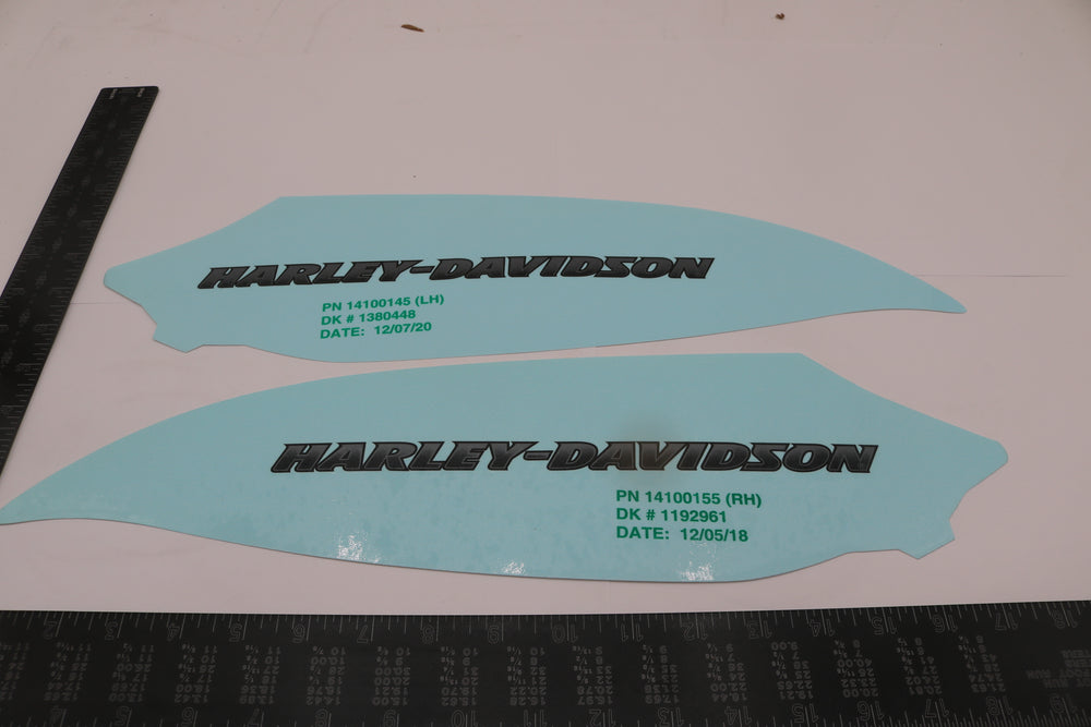 14100145 14100155 NEW OEM HARLEY-DAVIDSON VRSC VROD AIRBOX DECALS PAIR SET