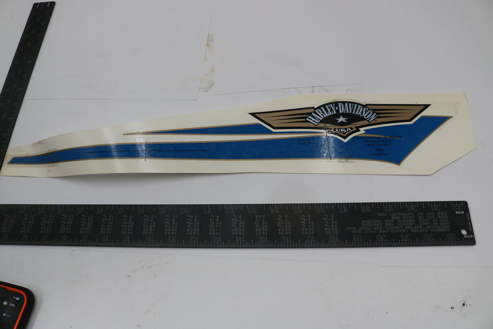 13533-07 NEW OEM 2007 HARLEY-DAVIDSON FLSTF SOFTAIL FATBOY RIGHT GAS TANK DECAL