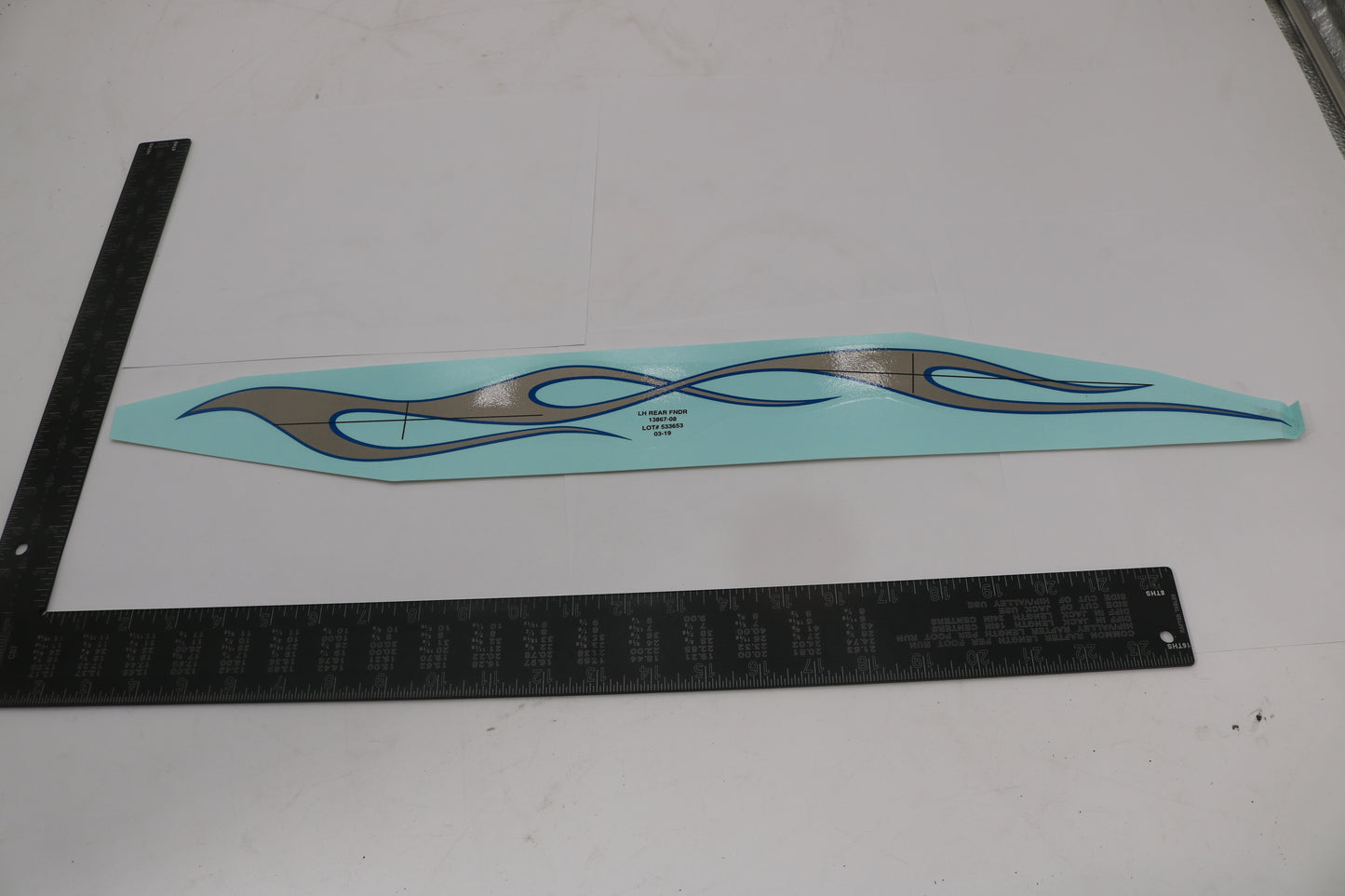 13867-08 NEW OEM 2008 HARLEY-DAVIDSON FXCWC SOFTAIL ROCKER REAR FENDER DECAL