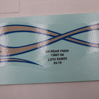 13867-08 NEW OEM 2008 HARLEY-DAVIDSON FXCWC SOFTAIL ROCKER REAR FENDER DECAL